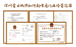 深圳營業(yè)執(zhí)照如何新增?；方?jīng)營范圍
